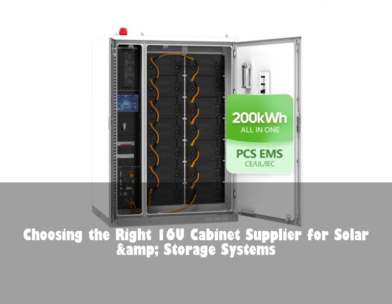 Choosing the Right 16U Cabinet Supplier for Solar &amp; Storage Systems
