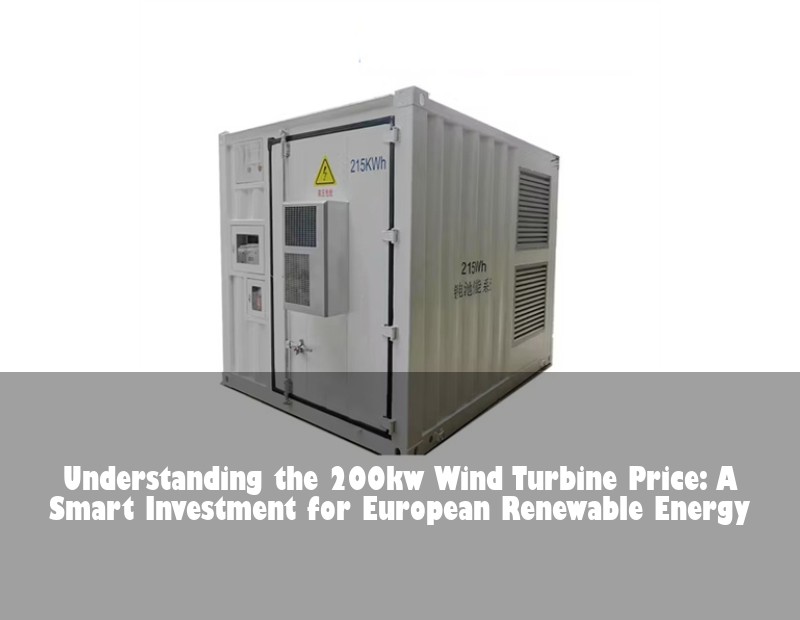 Understanding the 200kw Wind Turbine Price: A Smart Investment for European Renewable Energy