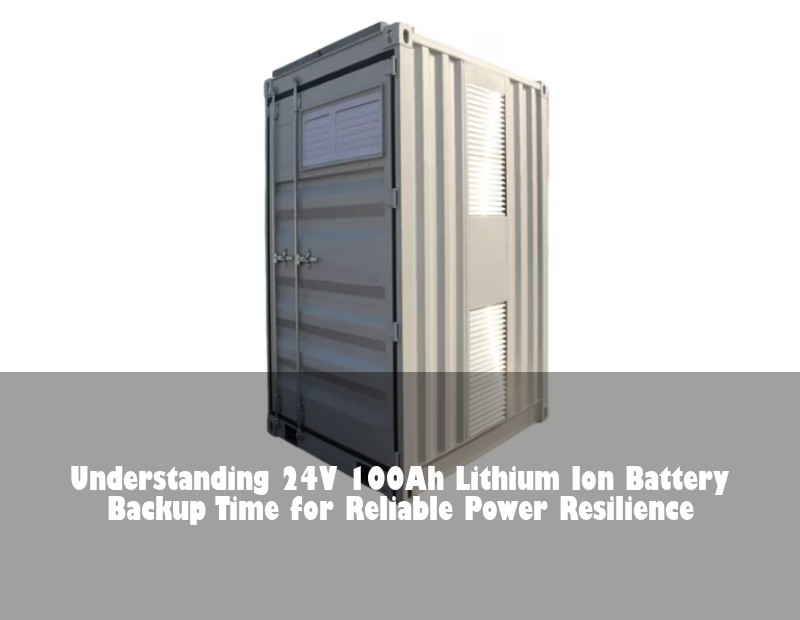Understanding 24V 100Ah Lithium Ion Battery Backup Time for Reliable Power Resilience | Huijue Solar