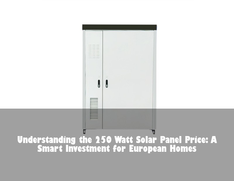 Understanding the 250 Watt Solar Panel Price: A Smart Investment for European Homes