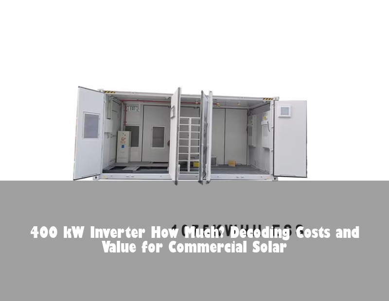 400 kW Inverter How Much? Decoding Costs and Value for Commercial Solar