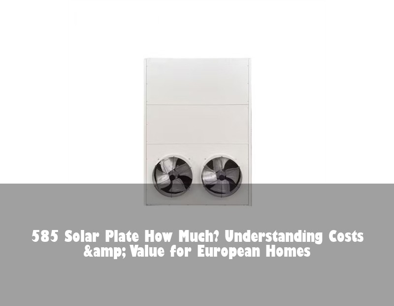 585 Solar Plate How Much? Understanding Costs &amp; Value for European Homes