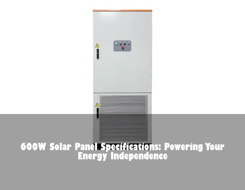 600W Solar Panel Specifications: Powering Your Energy Independence | Huijue Solar