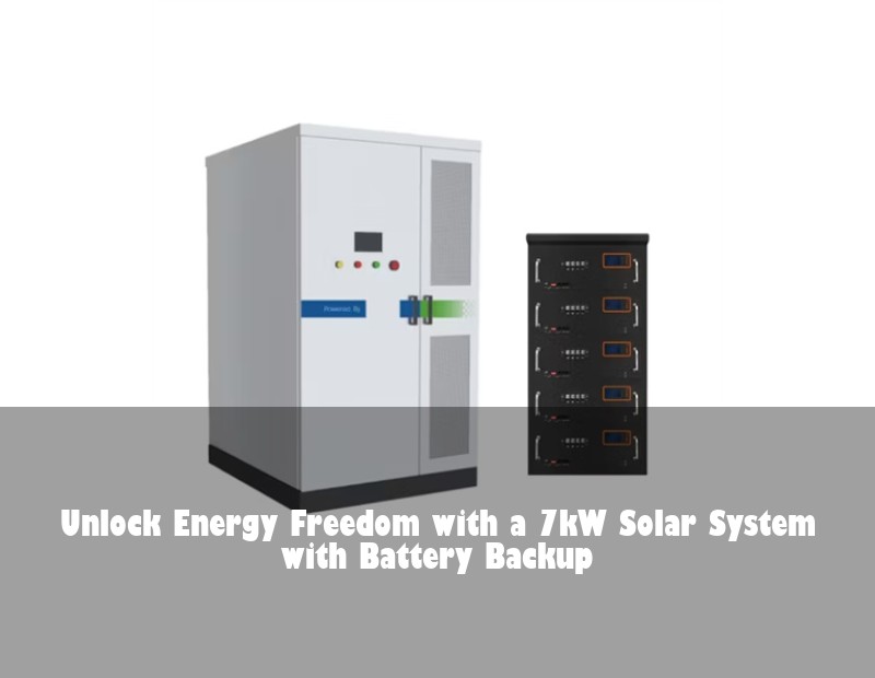 Unlock Energy Freedom with a 7kW Solar System with Battery Backup | Huijue Solar