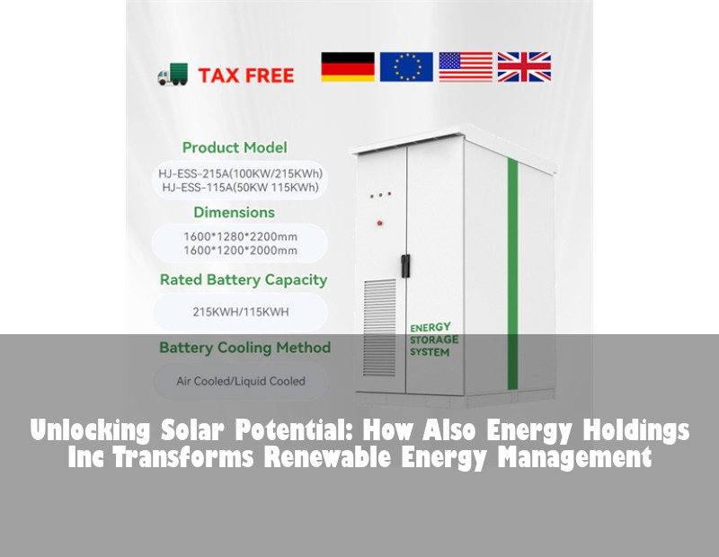 Unlocking Solar Potential: How Also Energy Holdings Inc Transforms Renewable Energy Management