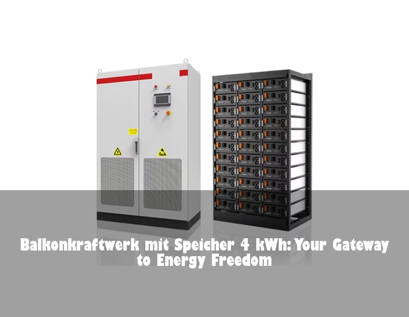 Balkonkraftwerk mit Speicher 4 kWh: Your Gateway to Energy Freedom | Huijue Solar