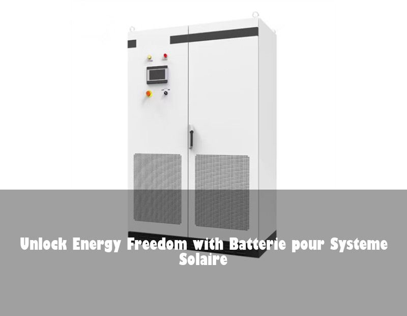 Unlock Energy Freedom with Batterie pour Systeme Solaire