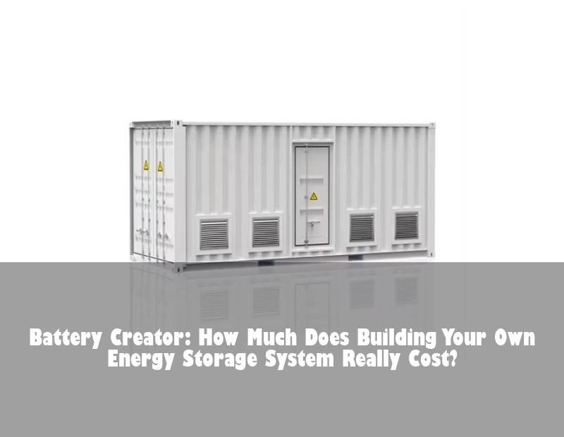Battery Creator: How Much Does Building Your Own Energy Storage System Really Cost?