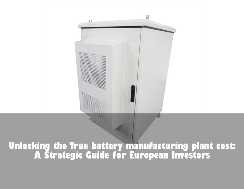 Unlocking the True battery manufacturing plant cost: A Strategic Guide for European Investors
