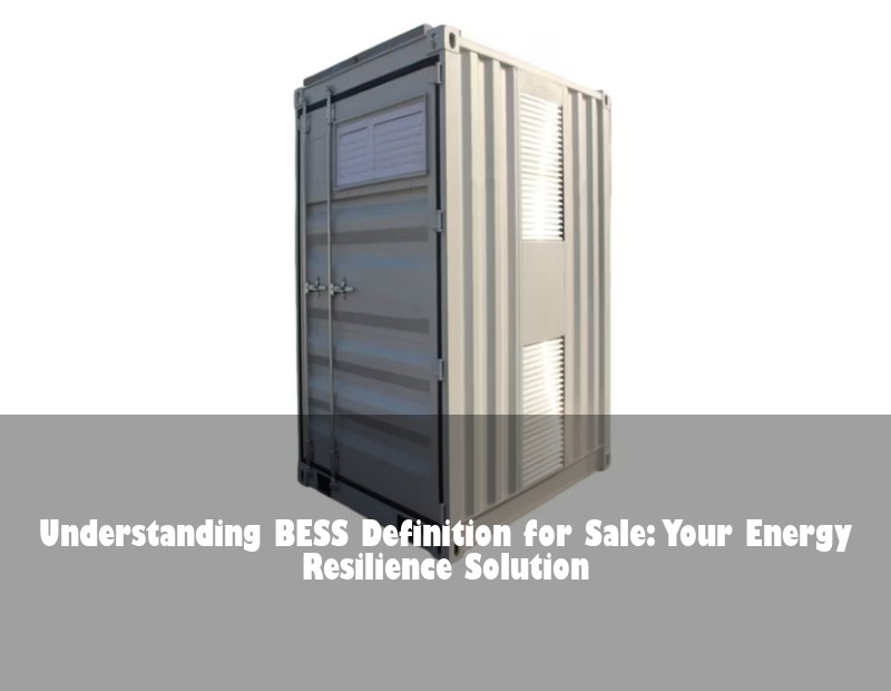 Understanding BESS Definition for Sale: Your Energy Resilience Solution