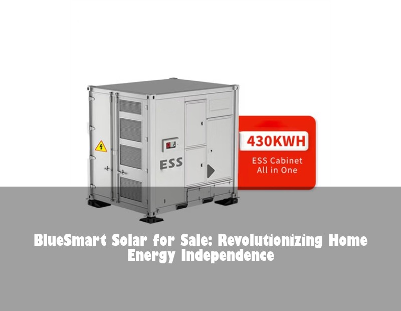 BlueSmart Solar for Sale: Revolutionizing Home Energy Independence