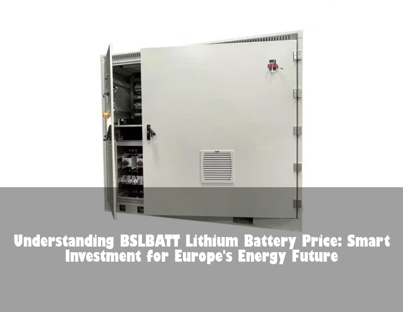 Understanding BSLBATT Lithium Battery Price: Smart Investment for Europe's Energy Future