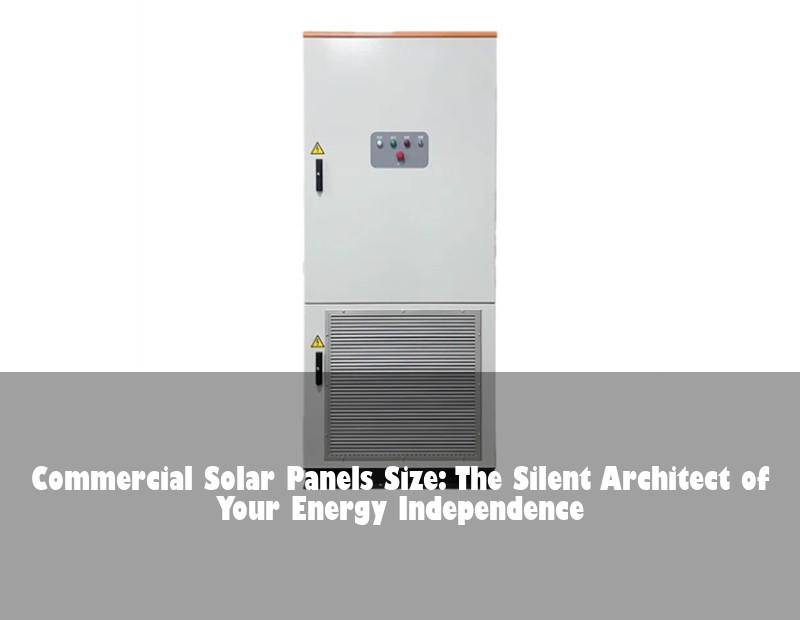 Commercial Solar Panels Size: The Silent Architect of Your Energy Independence