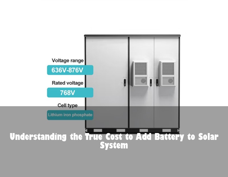 Understanding the True Cost to Add Battery to Solar System