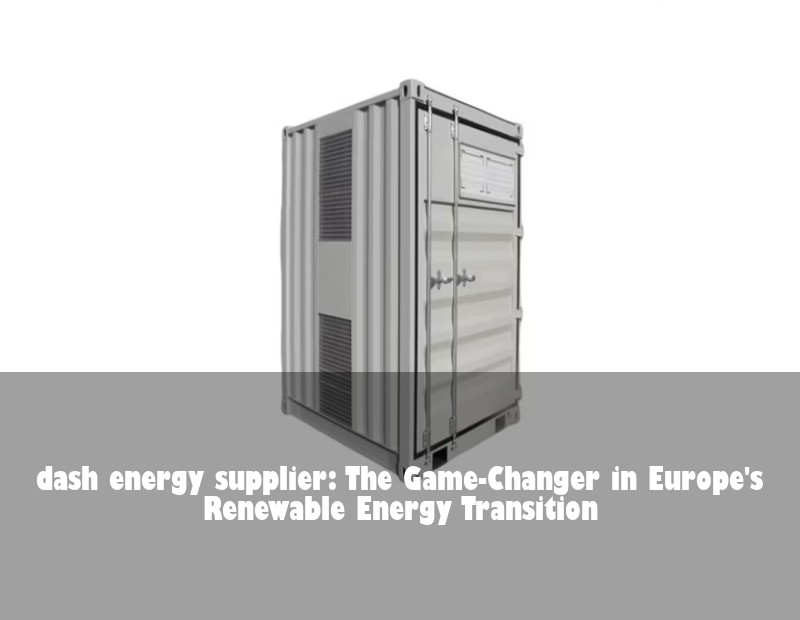 dash energy supplier: The Game-Changer in Europe's Renewable Energy Transition