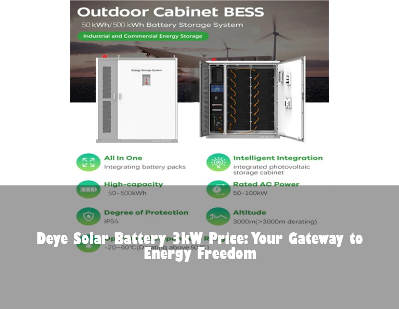 Deye Solar Battery 3kW Price: Your Gateway to Energy Freedom