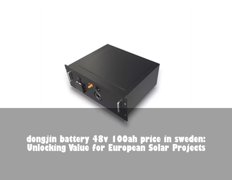 dongjin battery 48v 100ah price in sweden: Unlocking Value for European Solar Projects