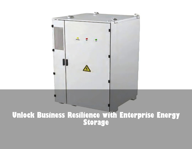 Unlock Business Resilience with Enterprise Energy Storage