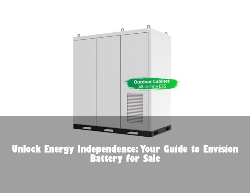 Unlock Energy Independence: Your Guide to Envision Battery for Sale