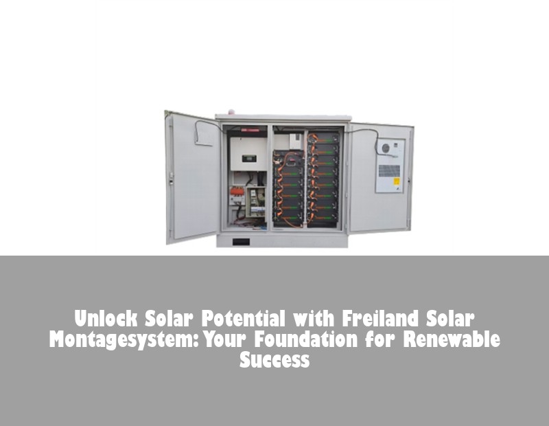 Unlock Solar Potential with Freiland Solar Montagesystem: Your Foundation for Renewable Success