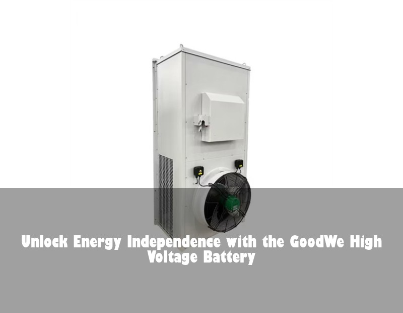 Unlock Energy Independence with the GoodWe High Voltage Battery