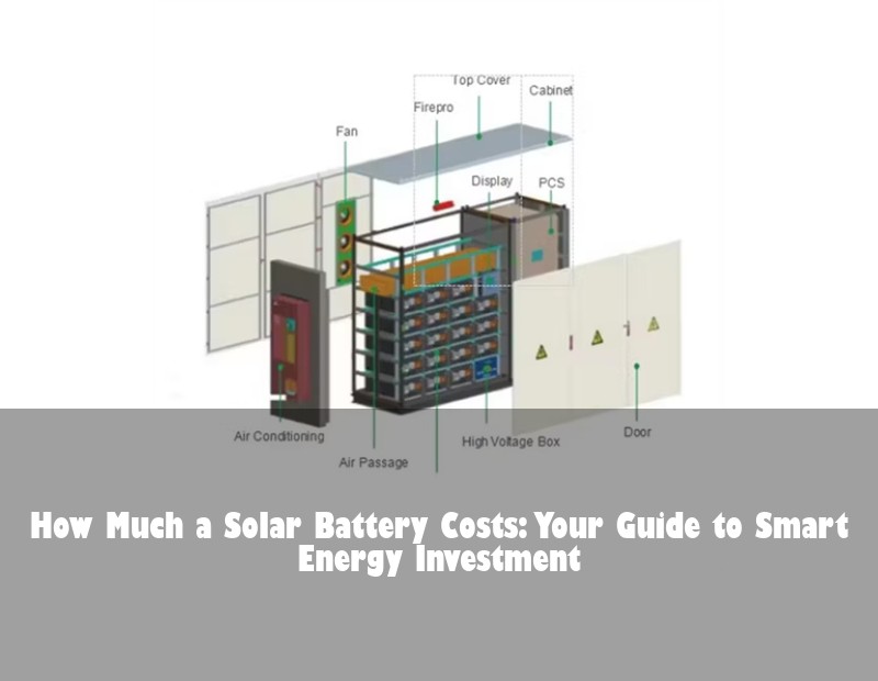 How Much a Solar Battery Costs: Your Guide to Smart Energy Investment | Huijue Solar