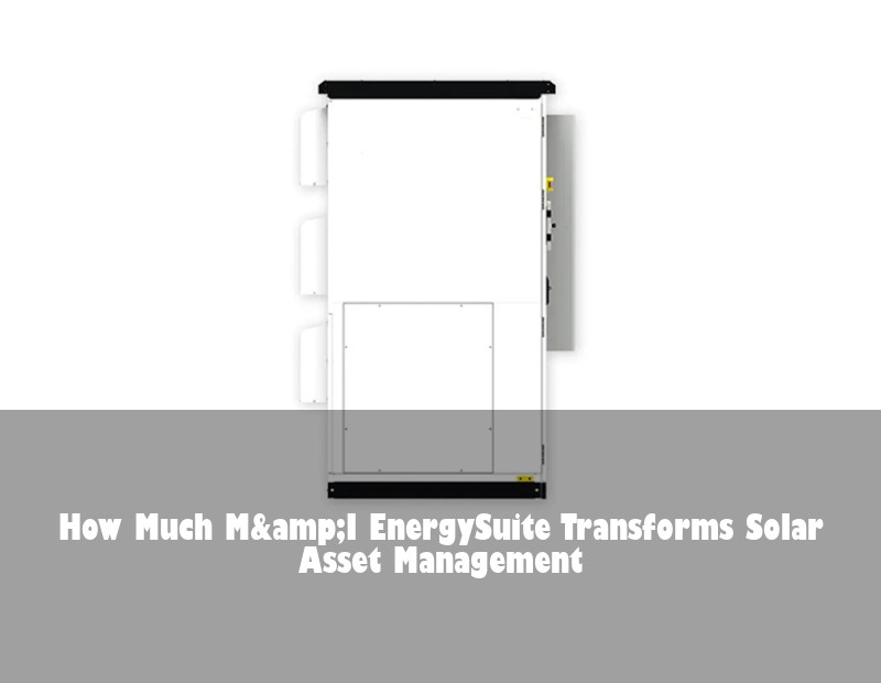 How Much M&amp;I EnergySuite Transforms Solar Asset Management