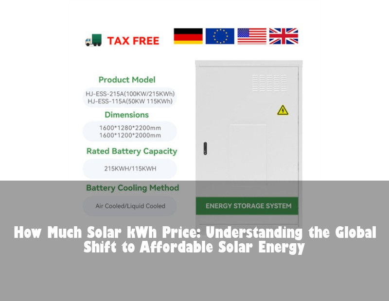 How Much Solar kWh Price: Understanding the Global Shift to Affordable Solar Energy | Huijue Solar
