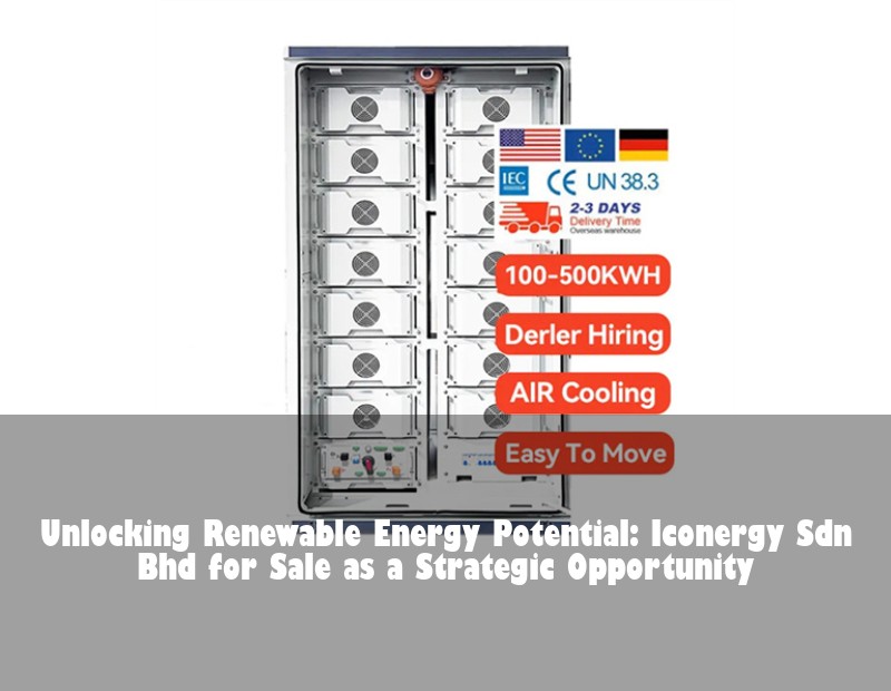Unlocking Renewable Energy Potential: Iconergy Sdn Bhd for Sale as a Strategic Opportunity