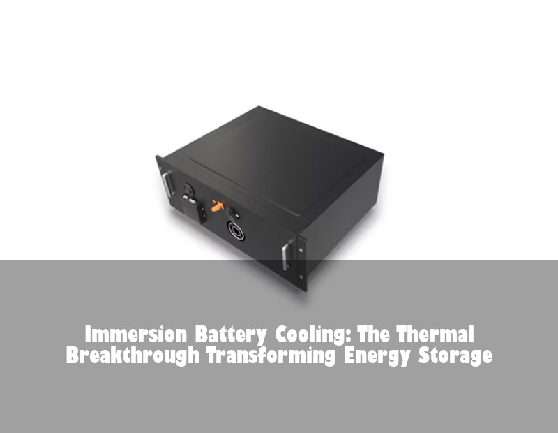 Immersion Battery Cooling: The Thermal Breakthrough Transforming Energy Storage | Huijue Solar