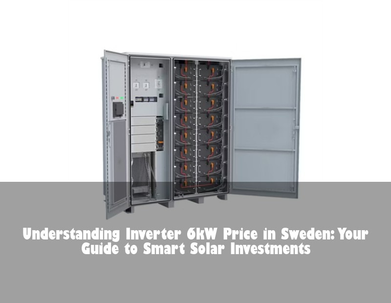 Understanding Inverter 6kW Price in Sweden: Your Guide to Smart Solar Investments