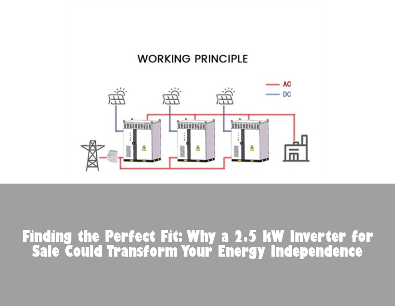 Finding the Perfect Fit: Why a 2.5 kW Inverter for Sale Could Transform Your Energy Independence
