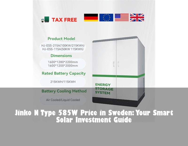 Jinko N Type 585W Price in Sweden: Your Smart Solar Investment Guide