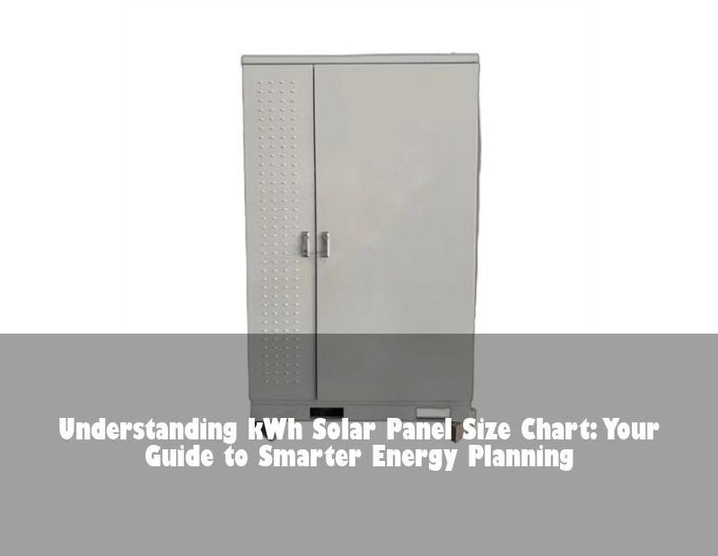 Understanding kWh Solar Panel Size Chart: Your Guide to Smarter Energy Planning | Huijue Solar
