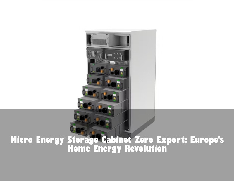 Micro Energy Storage Cabinet Zero Export: Europe's Home Energy Revolution