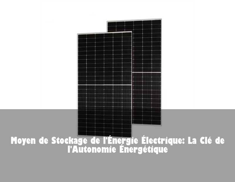 Moyen de Stockage de l'Énergie Électrique: La Clé de l'Autonomie Énergétique