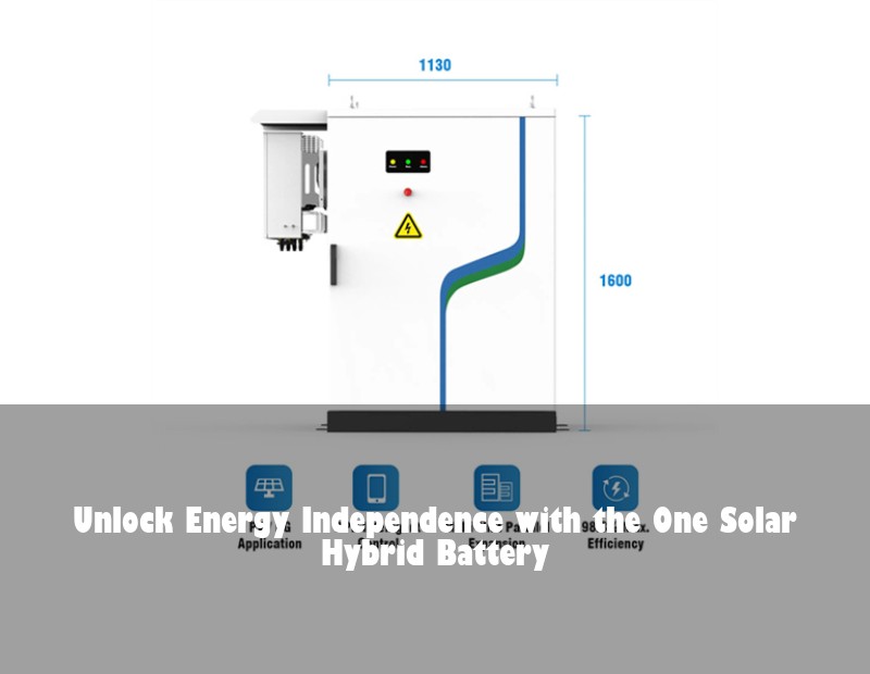 Unlock Energy Independence with the One Solar Hybrid Battery