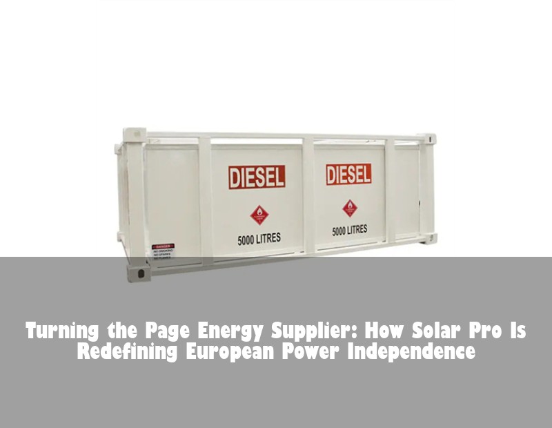 Turning the Page Energy Supplier: How Solar Pro Is Redefining European Power Independence