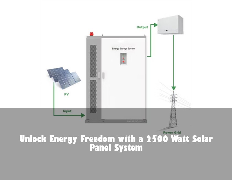 Unlock Energy Freedom with a 2500 Watt Solar Panel System | Huijue Solar