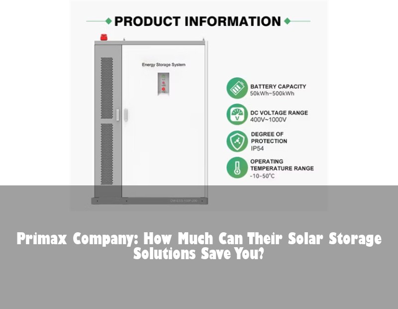 Primax Company: How Much Can Their Solar Storage Solutions Save You?