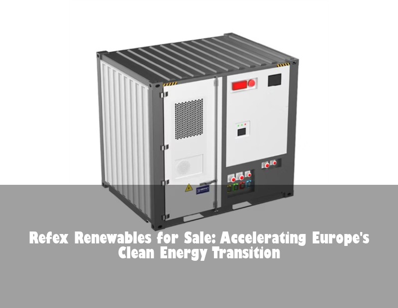 Refex Renewables for Sale: Accelerating Europe's Clean Energy Transition