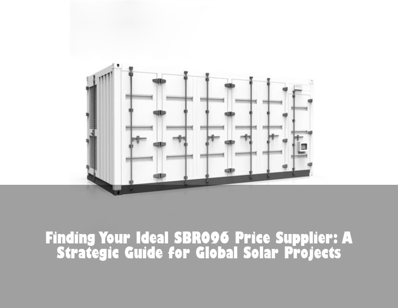 Finding Your Ideal SBR096 Price Supplier: A Strategic Guide for Global Solar Projects