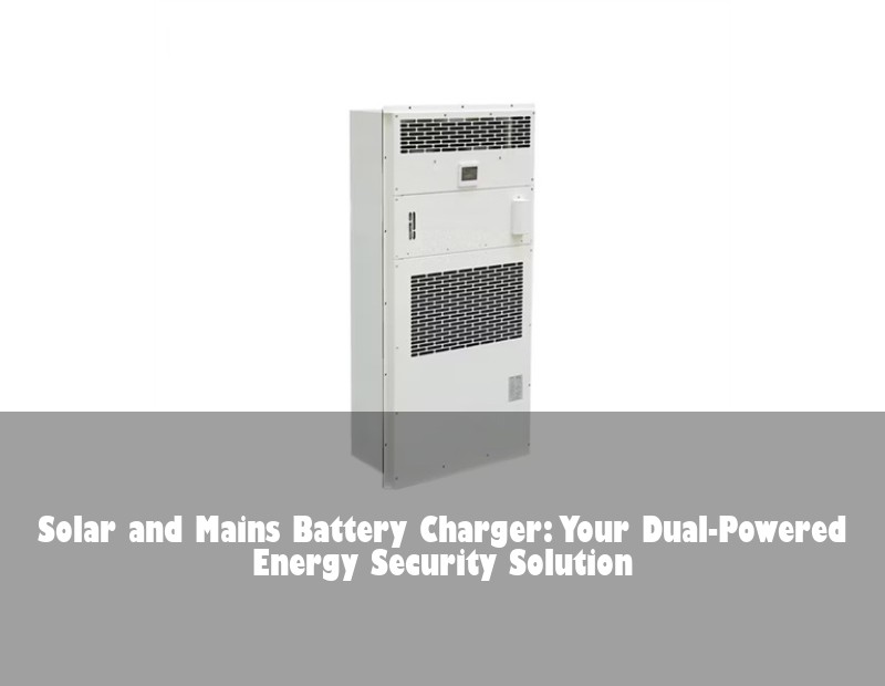 Solar and Mains Battery Charger: Your Dual-Powered Energy Security Solution