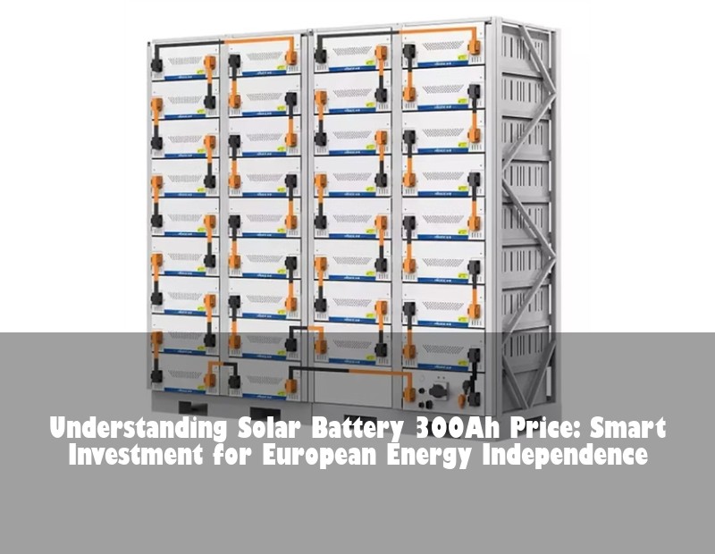 Understanding Solar Battery 300Ah Price: Smart Investment for European Energy Independence