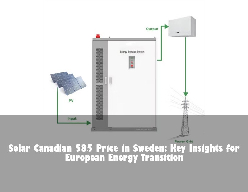 Solar Canadian 585 Price in Sweden: Key Insights for European Energy Transition