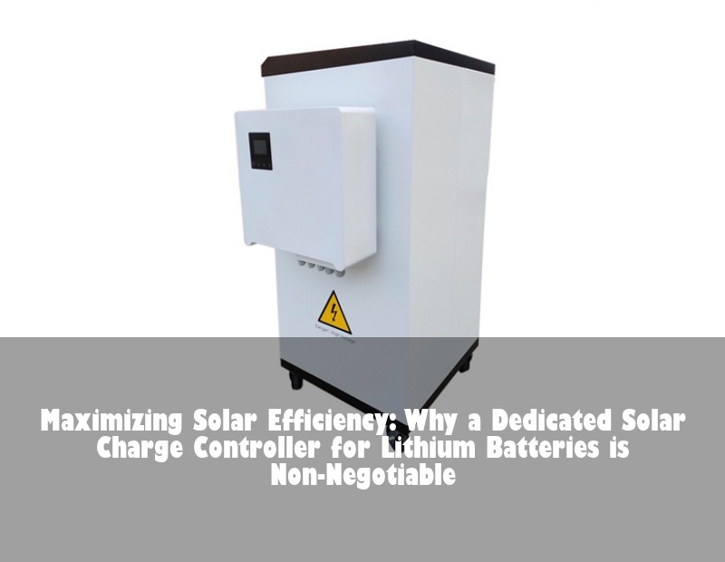 Maximizing Solar Efficiency: Why a Dedicated Solar Charge Controller for Lithium Batteries is Non-Negotiable