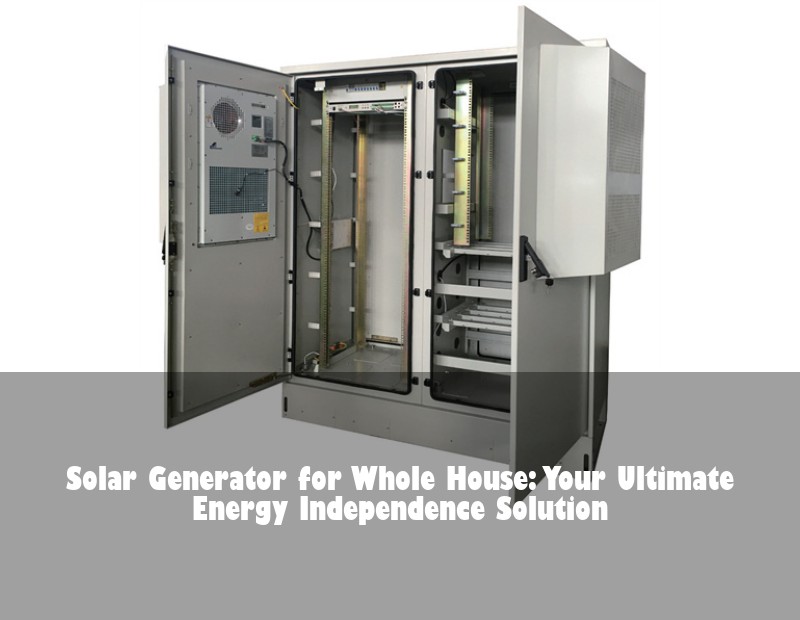 Solar Generator for Whole House: Your Ultimate Energy Independence Solution | Huijue Solar