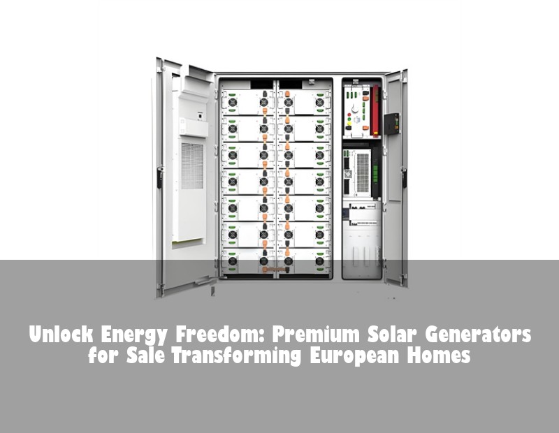 Unlock Energy Freedom: Premium Solar Generators for Sale Transforming European Homes