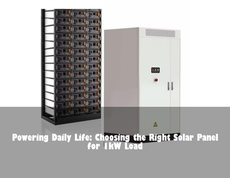 Powering Daily Life: Choosing the Right Solar Panel for 1kW Load | Huijue Solar