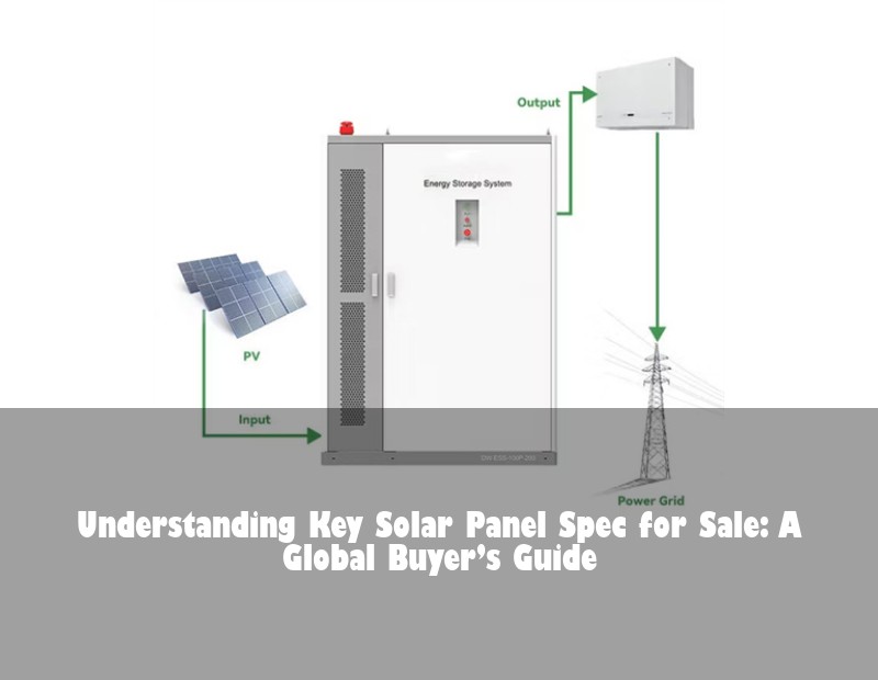 Understanding Key Solar Panel Spec for Sale: A Global Buyer’s Guide